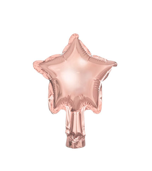 Mini Folienballons Stern Rosegold Cm St Ck