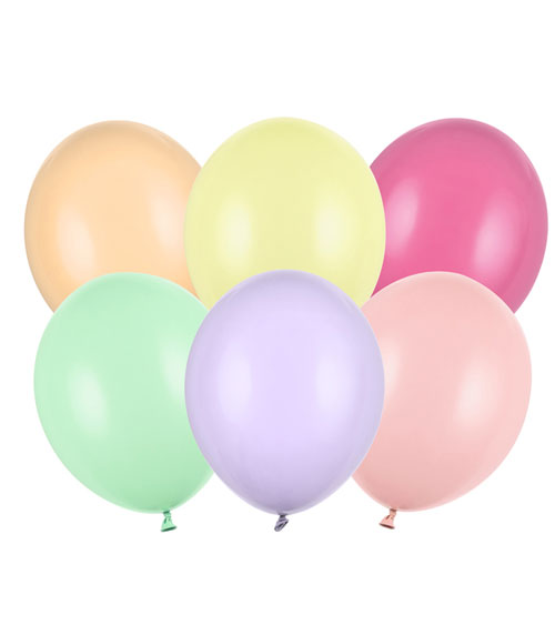 Standard Luftballons Pastell Mix 30 cm 50 Stück