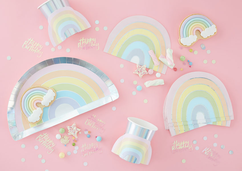 Süß und bunt - Regenbogen-Deko für den 1. Geburtstag