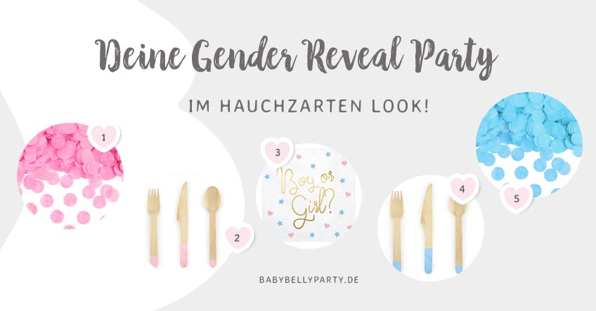 Gender Reveal Party: Mit diesen Party-Accessoires wird deine Deko luftig-leicht